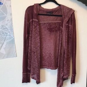 Thin burgundy sweater